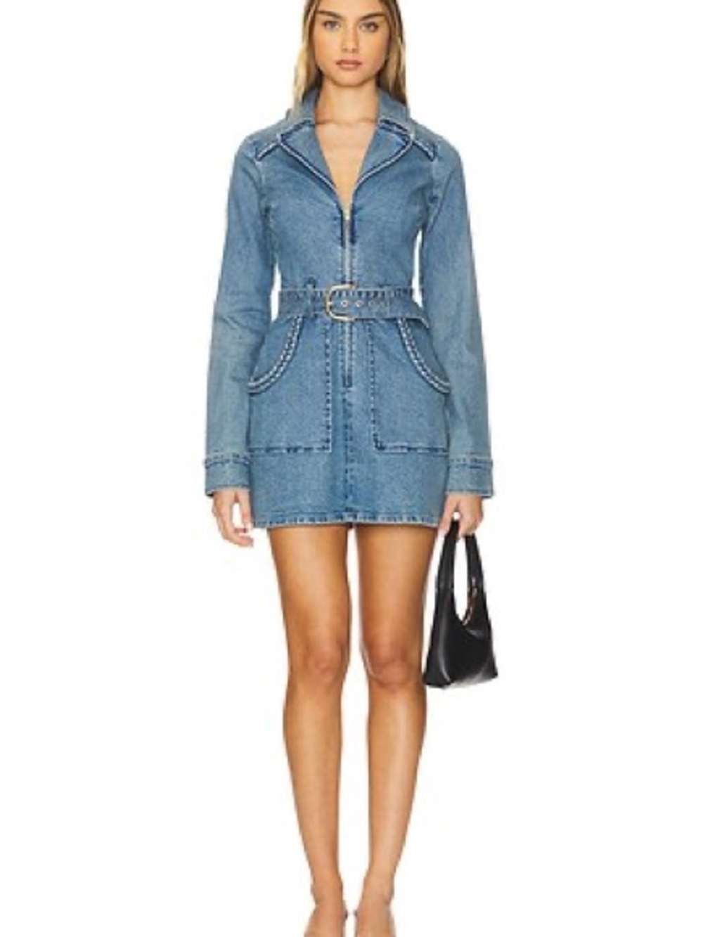 Outlaw Long Sleeve Denim Dress by Show Me Your Mumu